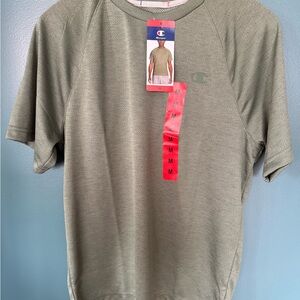 Shirt Mens T-shirt medium Short Sleeve Champion Tee Logo  Active Athletic Green